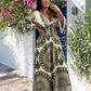 💖Big price reduction！🔥💖Women's Retro Boho Deep V-Neck Maxi Dress🔥