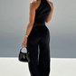 🌸Summer Sale -50% off🌸Women's Sleeveless Crop Top & High-Waist Pants Outfit
