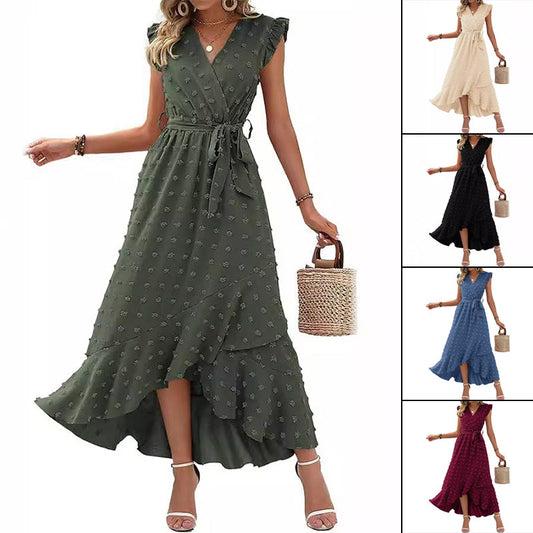 💖👗Limited Sale 50% OFF🌹Women's Fashion V-Neck Ruffle Dresses