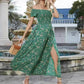 💖👗Limited Sale 50% OFF🌹Women's Elegant Floral Off-Shoulder Dress