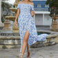 💖👗Limited Sale 50% OFF🌹Women's Elegant Floral Off-Shoulder Dress