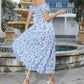💖👗Limited Sale 50% OFF🌹Women's Elegant Floral Off-Shoulder Dress
