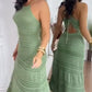 💖👗Limited Sale 50% OFF🌹 Women's Elegant Hollow Out Halter Dress