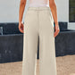 Women's Casual High-Waist Straight Leg Trousers