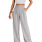 Women's Casual High-Waist Straight Leg Trousers