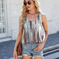 🌈Summer New Arrivals 💝Specials⏰Women's Casual Fashion Round Neck Printed Sleeveless Tank Top