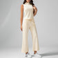 💕2025 Hot Sale 49% OFF🔥2025 New Women's Solid Color Two-Piece Set Sleeveless Turtleneck Top & Wide Leg Pants