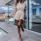 🌸Summer Hot Sale 49%OFF🌸Women's Casual Elegant Lace 2-Piece Set with Button Down Shirt and Shorts