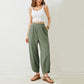 🎉Hot Sale 49% OFF🎉Women's casual ankle trousers with loose fit and elasticated waist