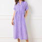 🌸Spring Sale-49% Off💃Striped Lapel Button Down Shirt Dress | With Functional Pockets