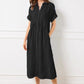 🌸Spring Sale-49% Off💃Striped Lapel Button Down Shirt Dress | With Functional Pockets