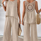 ✨2025 New Arrivals 52% OFF✨Sleeveless Top & Wide-Leg Pants Set