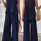 ✨2025 New Arrivals 52% OFF✨Sleeveless Top & Wide-Leg Pants Set