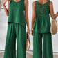 ✨2025 New Arrivals 52% OFF✨Sleeveless Top & Wide-Leg Pants Set