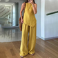 Women's Tank Top & Wide Leg Pants Set