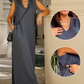 Women's V-Neck Sleeveless Split Maxi Dress