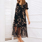 💥Last Day Special Sale 44% OFF💝✨Flowy V-Neck Printed Long Dress