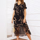 💥Last Day Special Sale 44% OFF💝✨Flowy V-Neck Printed Long Dress