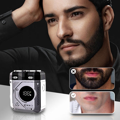 ⏰LAST DAY SALE 50% OFF🔥2025 New 💥 Men's Portable Dual-Blade Washable Shaver
