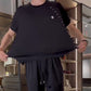 Men's Breathable Tops ＆ Shorts Two-Piece Set