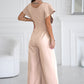 🌸New Arrival 50%OFF💖 Women’s V - Neck Wide - Legged Jumpsuit | One - Piece Chic & Comfort
