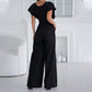 🌸New Arrival 50%OFF💖 Women’s V - Neck Wide - Legged Jumpsuit | One - Piece Chic & Comfort
