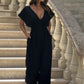 🌸New Arrival 50%OFF💖 Women’s V - Neck Wide - Legged Jumpsuit | One - Piece Chic & Comfort