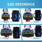 🧰🔧 Heavy Duty Tool Bag – Waterproof Hard Bottom, Oxford Cloth, Multiple Pockets, Padded Handle & Shoulder Strap – for DIY, Construction, Auto Repair – 13" to 19" (Red/Blue/Yellow/Green)