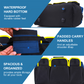 🧰🔧 Heavy Duty Tool Bag – Waterproof Hard Bottom, Oxford Cloth, Multiple Pockets, Padded Handle & Shoulder Strap – for DIY, Construction, Auto Repair – 13" to 19" (Red/Blue/Yellow/Green)