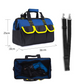 🧰🔧 Heavy Duty Tool Bag – Waterproof Hard Bottom, Oxford Cloth, Multiple Pockets, Padded Handle & Shoulder Strap – for DIY, Construction, Auto Repair – 13" to 19" (Red/Blue/Yellow/Green)