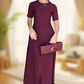 🌸New Arrival 50%OFF💖 Women's Solid Color Elegant Short Sleeve Maxi Dresses