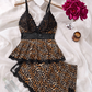 🌸New Arrival 50%OFF💖 Lace Trimmed V-Neck Camisole & Shorts Sleepwear Set