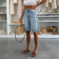 🌸Summer Hot Sale 50%OFF🌸Retro Destroyed Denim Midi Pants