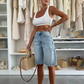 🌸Summer Hot Sale 50%OFF🌸Retro Destroyed Denim Midi Pants