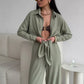 🌸New Arrival 50%OFF💖Women's Button-Down Shirt & Pants 2-Piece Set
