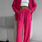 🌸New Arrival 50%OFF💖Women's Button-Down Shirt & Pants 2-Piece Set
