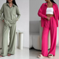 🌸New Arrival 50%OFF💖Women's Button-Down Shirt & Pants 2-Piece Set