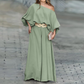 🌸New Arrival 50%OFF💖One-Shoulder Top & Wide-Leg Pants Set