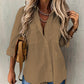🌸New Arrival 50%OFF💖Women’s Long Sleeve Solid Color Shirt