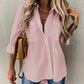 🌸New Arrival 50%OFF💖Women’s Long Sleeve Solid Color Shirt