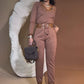 🎉2025 New Products Hot Sale✨Comfortable Stylish Set-V-Neck Top & Drawstring Pants