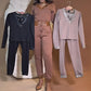 🎉2025 New Products Hot Sale✨Comfortable Stylish Set-V-Neck Top & Drawstring Pants