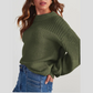 💜LAST DAY SALE- 50% OFF💜Women's Loose Fit Long Sleeve Knit Sweater
