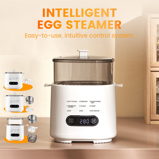 🎁2025 Neues Design🥚✨Mini Multi-Functional Egg Cooker Set with Smart Touch Panel