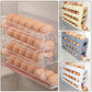 💥 50% OFF! 🎉 Egg Holder for Fridge, Eggs Dispenser Auto Rolling 🥚