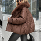 🧥 50% OFF NOW! ✨ Fashion Padded Coat with Faux Fur Collar - Thermal Insulation & Windproof Design for Winter Elegance ❄️👢