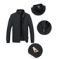 🔥 LAST DAY PROMOTION - 50%OFF 🧥 Men's Solid Color Zip Up Warm Jacket