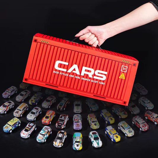 🎅 Christmas Promotion  55% OFF 🎁 48 Mini Pull-Back Cars with Built-In Garage Set