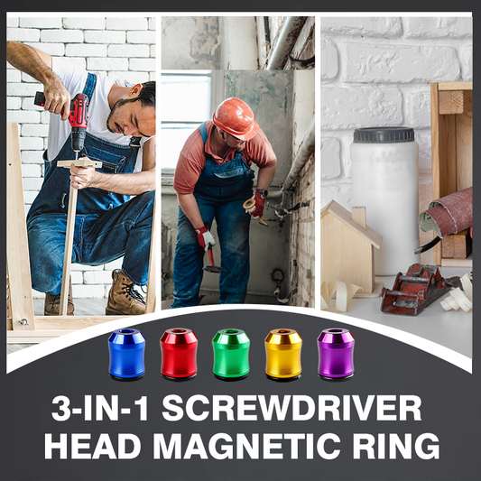 3-in-1 Screwdriver Head Magnetic Ring