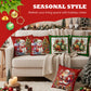 🎅Cute Christmas Print Pillow Cover